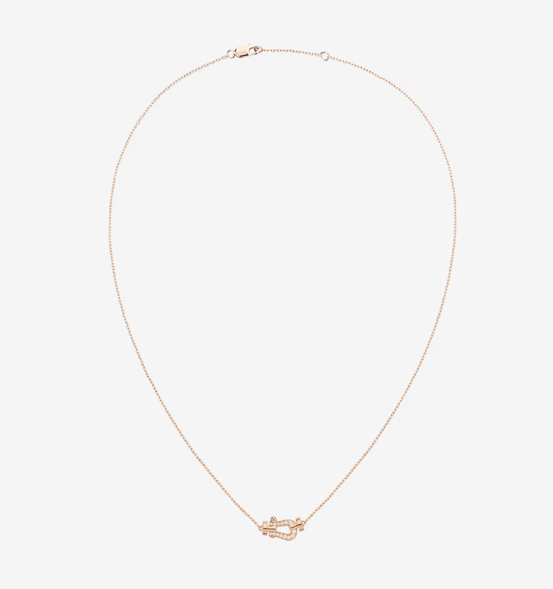 [Clover Jewelery]FORCE 10 DIAMOND PINK GOLD NECKLACE MINI MODEL