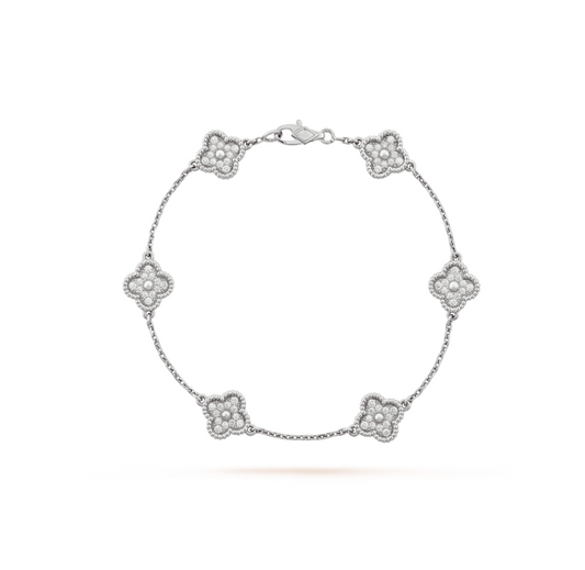 [Clover Jewelry]CLOVER 6 MOTIV SILBER DIAMANT ARMBAND