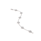[Clover Jewelry]CLOVER 6 MOTIF SILVER DIAMOND BRACELET