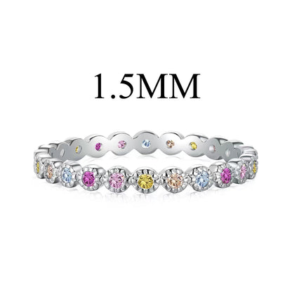 [Clover Jewelery]Radiant Sparkling Round Cut Daily Ring
