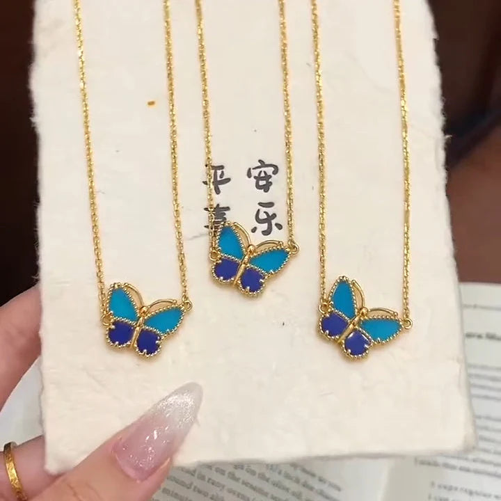 [Clover Jewelry] 2026 NEW LUCKY BUTTERFLY 1 MOTIFS NECKLACE