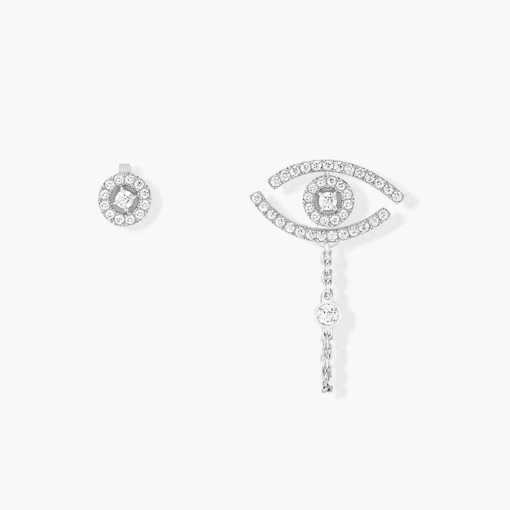 [Clover Jewelry]Lucky Eye Diamond Earrings