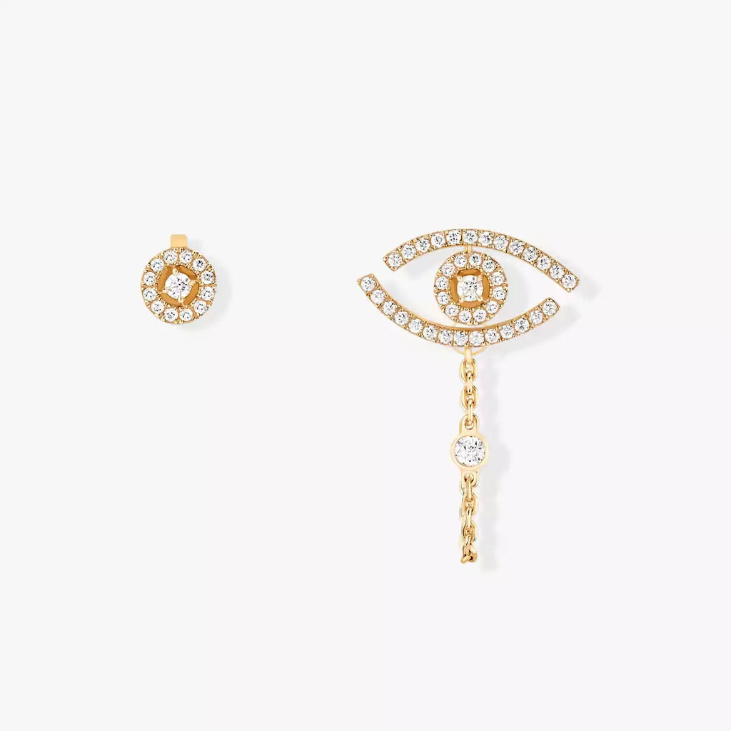 [Clover Jewelry]Lucky Eye Diamond Earrings