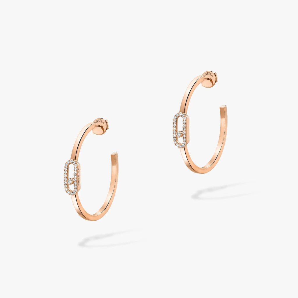 [Clover Jewelry]CREOLES MOVE UNO PM DIAMOND EARRINGS