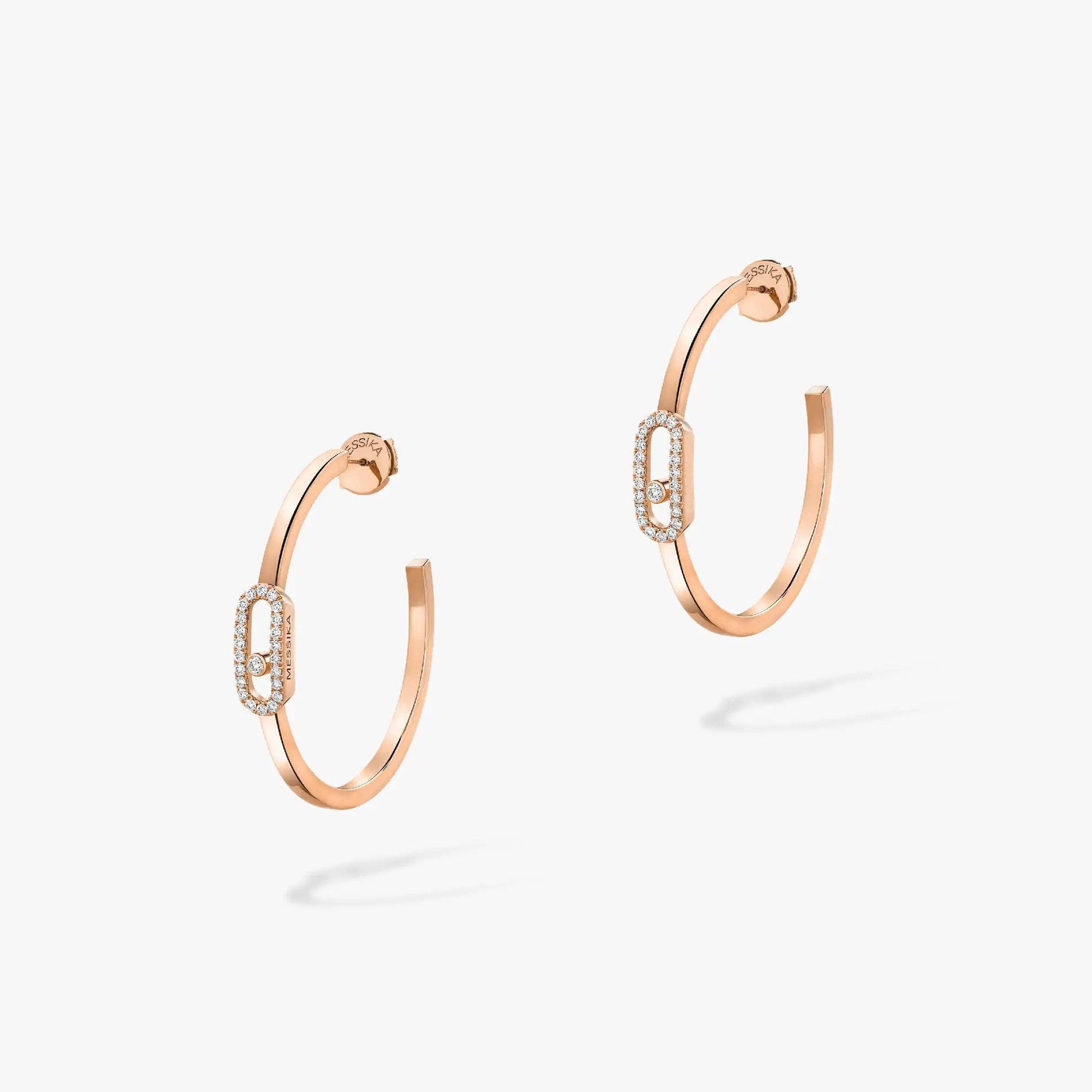 [Clover Jewelry]CREOLES MOVE UNO PM DIAMOND EARRINGS
