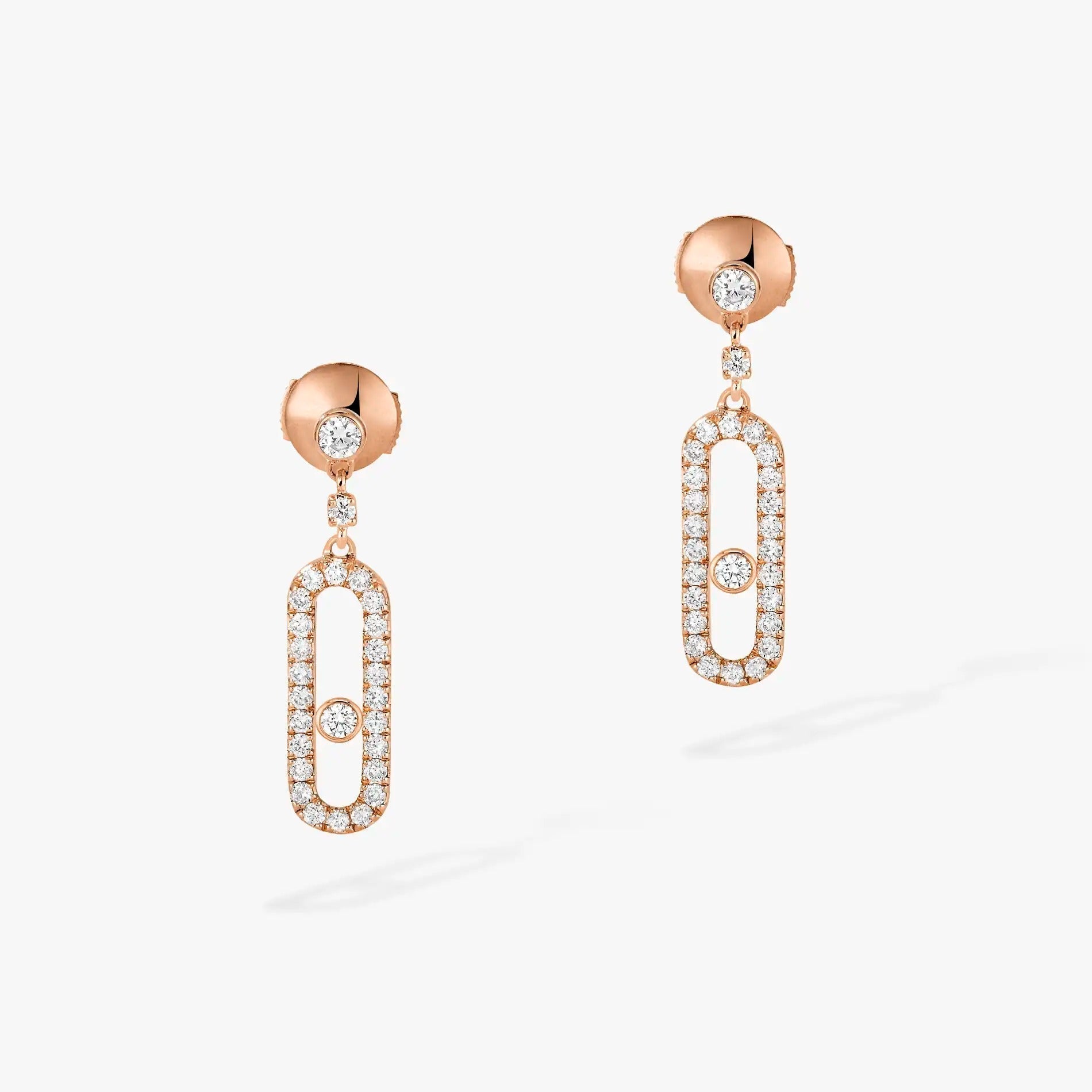 [Clover Jewelry]DORMEUSES MOVE UNO DIAMOND EARRINGS