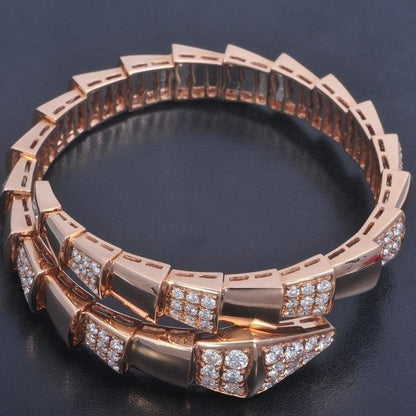 [Clover Jewelery]SERPENTI BRACELET PINK GOLD DIAMOND