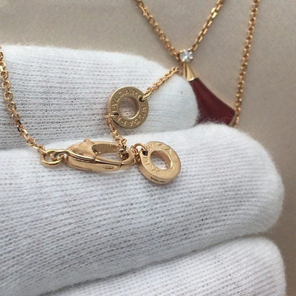 [Clover Jewelery]DREAM NECKLACE CARNELIAN 1 DIAMOND