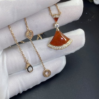 [Clover Jewelery]DREAM NECKLACE CARNELIAN DIAMOND