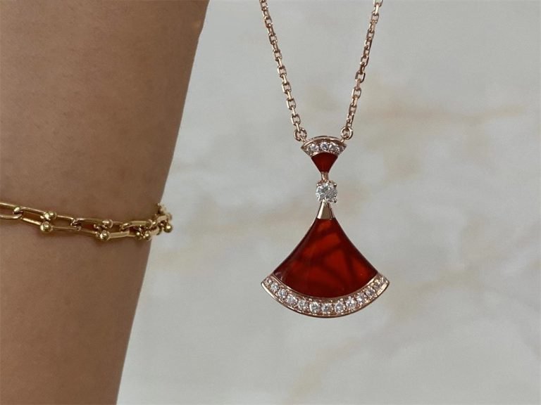 [Clover Jewelery]DREAM NECKLACE CARNELIAN DIAMOND
