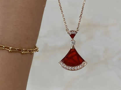 [Clover Jewelery]DREAM NECKLACE CARNELIAN DIAMOND