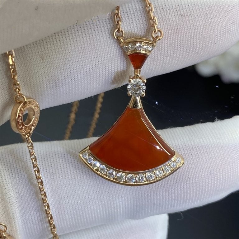 [Clover Jewelery]DREAM NECKLACE CARNELIAN DIAMOND
