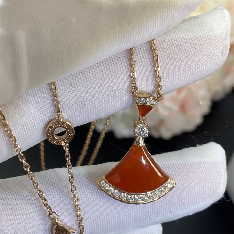 [Clover Jewelery]DREAM NECKLACE CARNELIAN DIAMOND