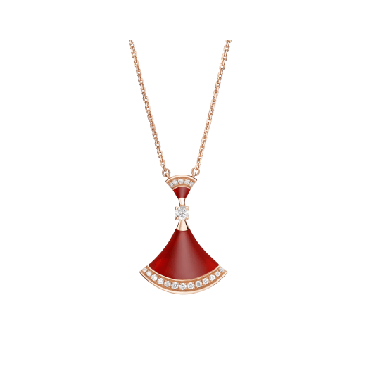 [Clover Jewelery]DREAM NECKLACE CARNELIAN DIAMOND