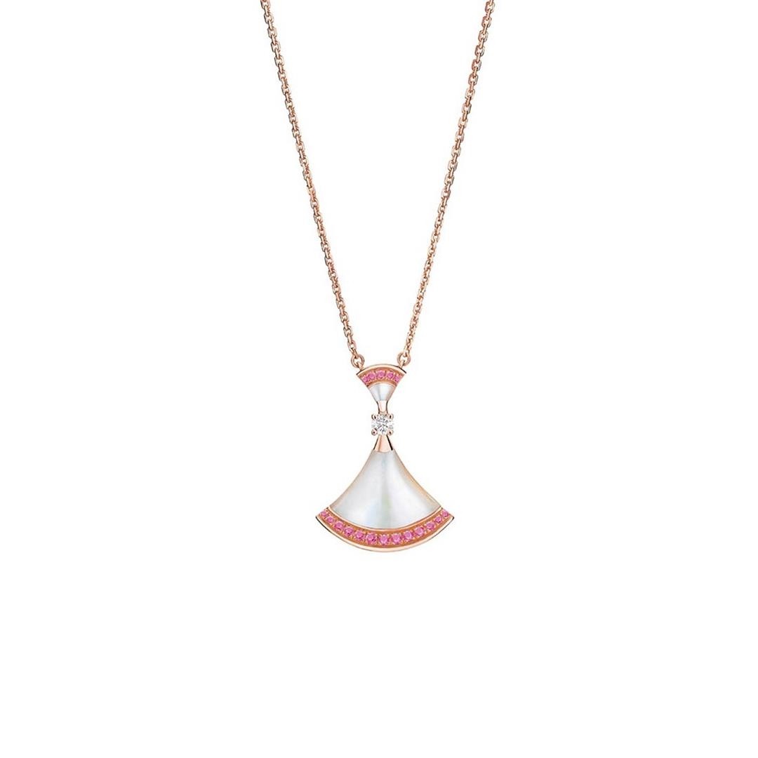 [Clover Jewelery]DREAM NECKLACE MOP PINK DIAMOND