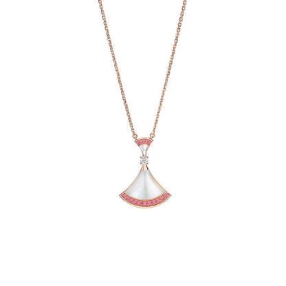 [Clover Jewelery]DREAM NECKLACE MOP PINK DIAMOND