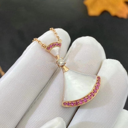 [Clover Jewelery]DREAM NECKLACE MOP PINK DIAMOND