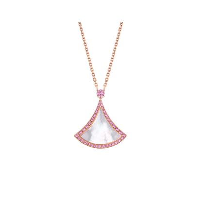 [Clover Jewelery]DREAM NECKLACE MOP DIAMOND PINK