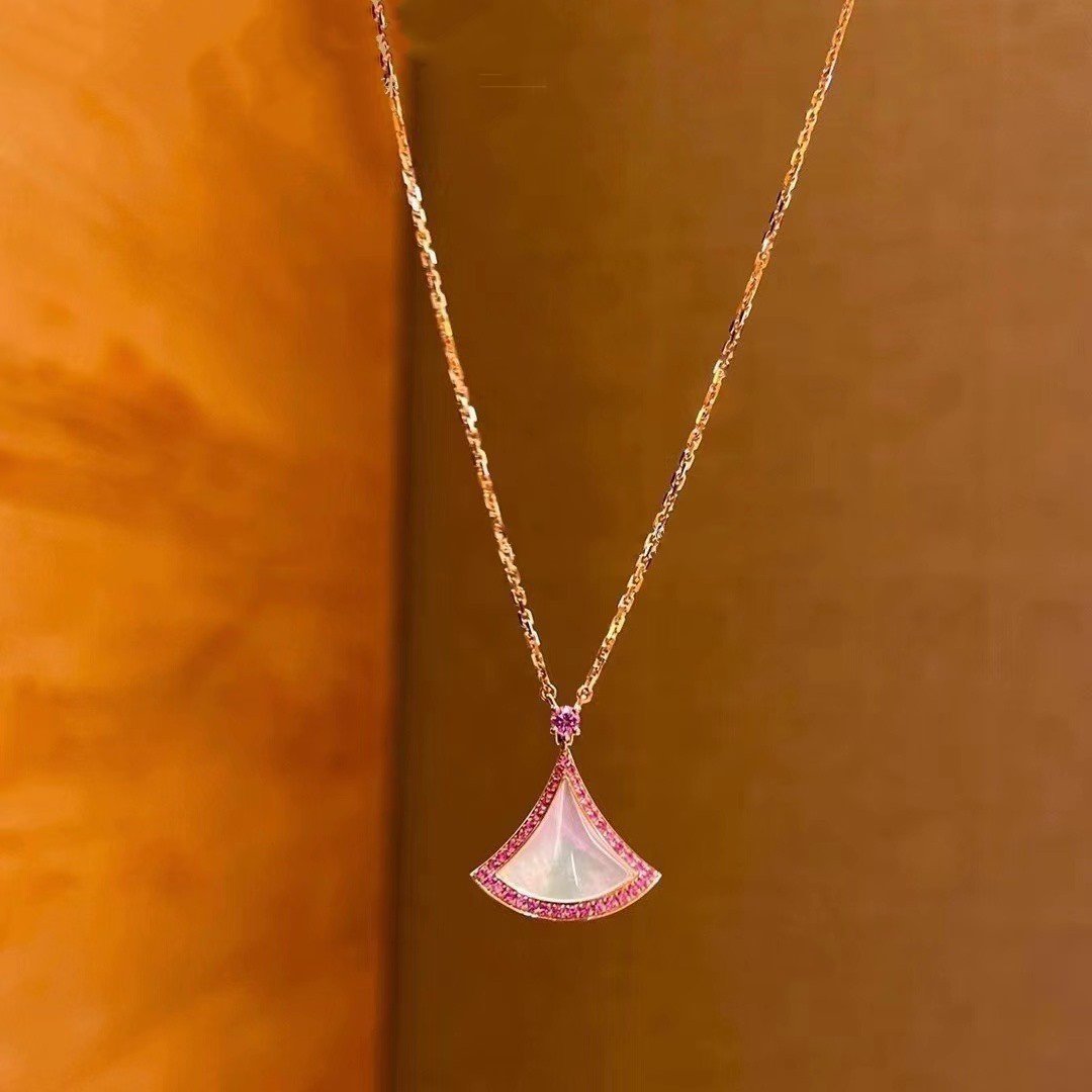 [Clover Jewelery]DREAM NECKLACE MOP DIAMOND PINK