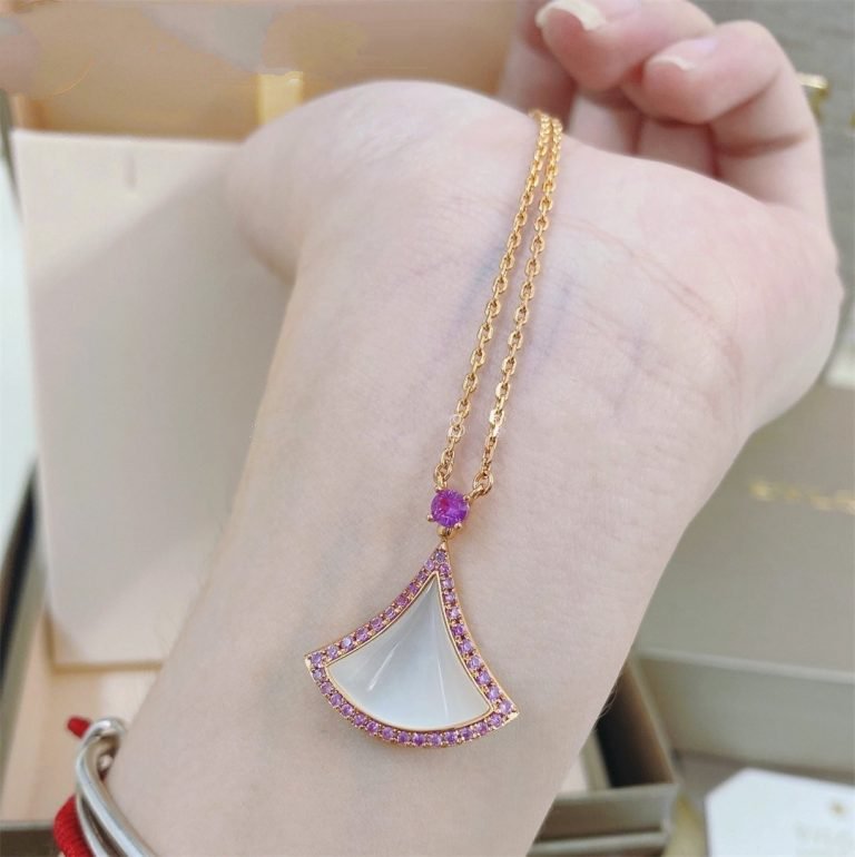 [Clover Jewelery]DREAM NECKLACE MOP DIAMOND PINK