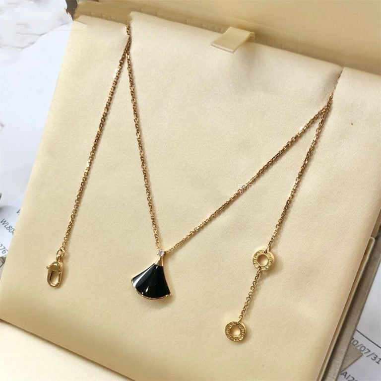 [Clover Jewelery]DREAM NECKLACE ONYX 1 DIAMOND
