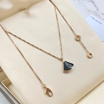 [Clover Jewelery]DREAM NECKLACE ONYX 1 DIAMOND
