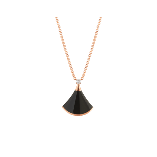 [Clover Jewelery]DREAM NECKLACE ONYX 1 DIAMOND