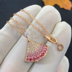 [Clover Schmuck]TRAUMHALSKE TTE ROS GOLD ROSA DIAMANT