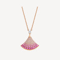 [Clover Schmuck]TRAUMHALSKE TTE ROS GOLD ROSA DIAMANT