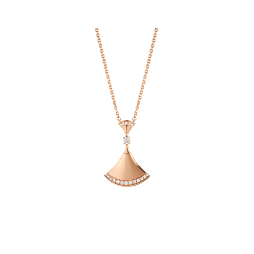 [Clover Jewelery]DREAM NECKLACE PINK GOLD DIAMOND