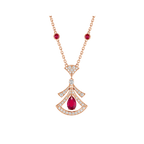 [Clover Jewelry]DREAM HALSKETTE KARNEOL DIAMANT ROSÉGOLD