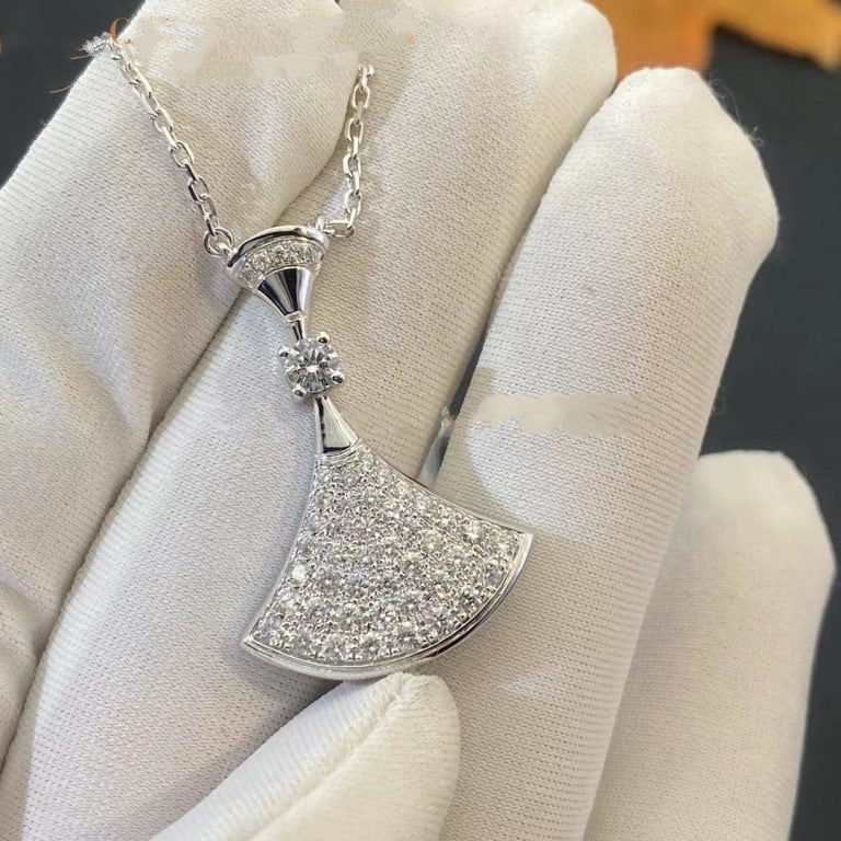 [Clover Jewelry]DREAM NECKLACE SILVER FULL DIAMOND