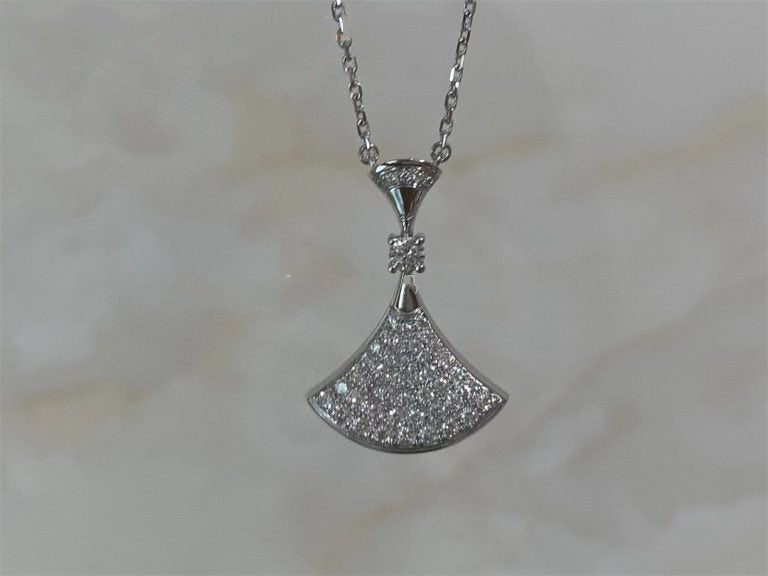[Clover Jewelery]DREAM NECKLACE SILVER FULL DIAMOND