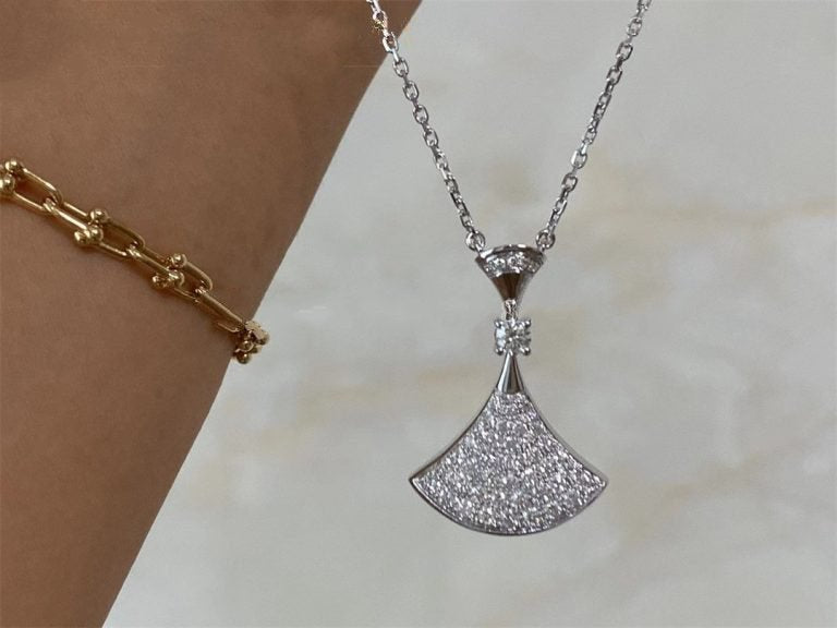 [Clover Jewelery]DREAM NECKLACE SILVER FULL DIAMOND