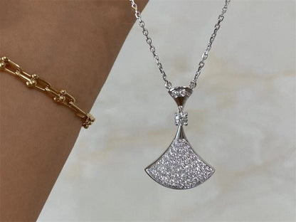 [Clover Jewelery]DREAM NECKLACE SILVER FULL DIAMOND