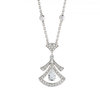 [Clover Jewelery]DREAM NECKLACE WHITE DIAMOND SILVER