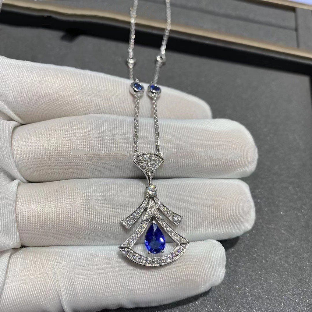 [Clover Jewelry]TRAUMKETTE ACHAT DIAMANT SILBER