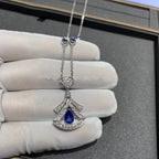 [Clover Jewelry]TRAUMKETTE ACHAT DIAMANT SILBER