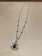 [Clover Jewelry]TRAUMKETTE ACHAT DIAMANT SILBER