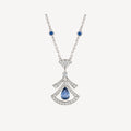 [Clover Jewelry]TRAUMKETTE ACHAT DIAMANT SILBER