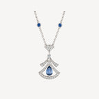 [Clover Jewelry]TRAUMKETTE ACHAT DIAMANT SILBER