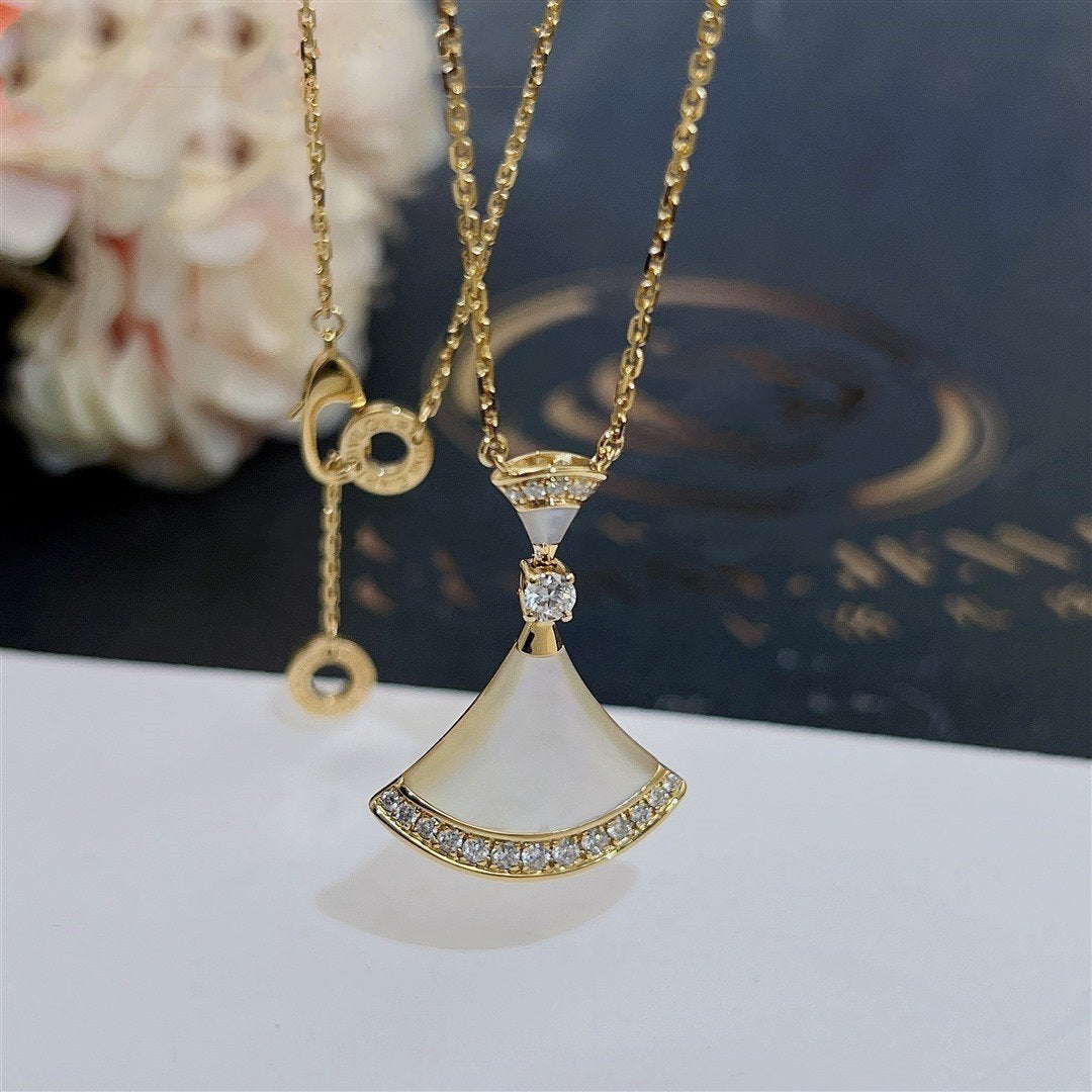 [Clover Jewelery]DREAM NECKLACE MOP GOLD DIAMOND
