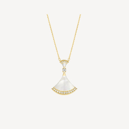 [Clover Jewelery]DREAM NECKLACE MOP GOLD DIAMOND