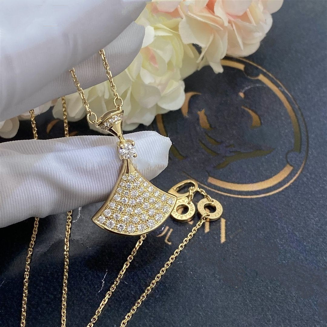 [Clover Jewelery]DREAM NECKLACE GOLD FULL DIAMOND