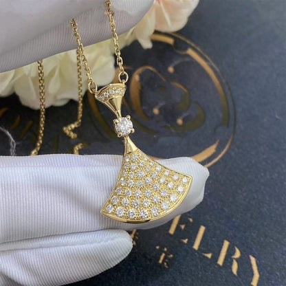 [Clover Jewelery]DREAM NECKLACE GOLD FULL DIAMOND