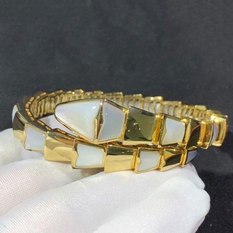 [Clover Jewelry]SERPENTI BRACELET MOP GOLD