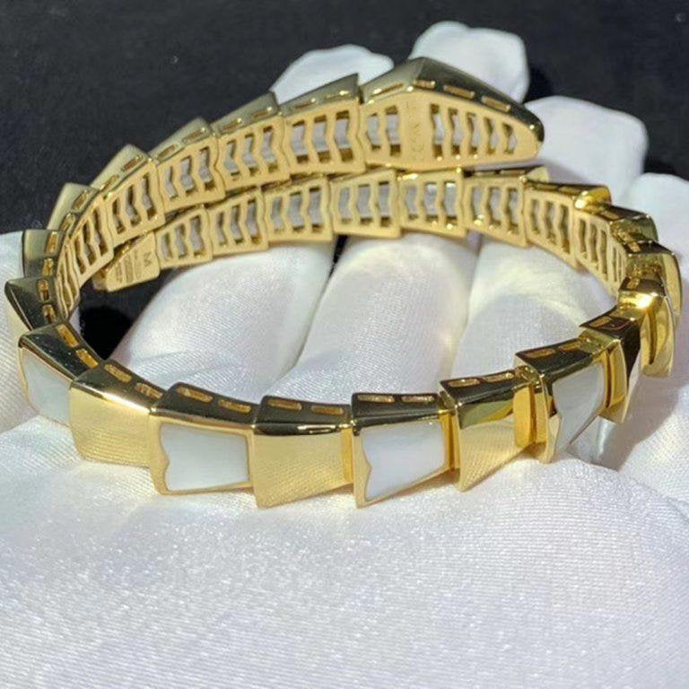 [Clover Jewelery]SERPENTI BRACELET MOP GOLD