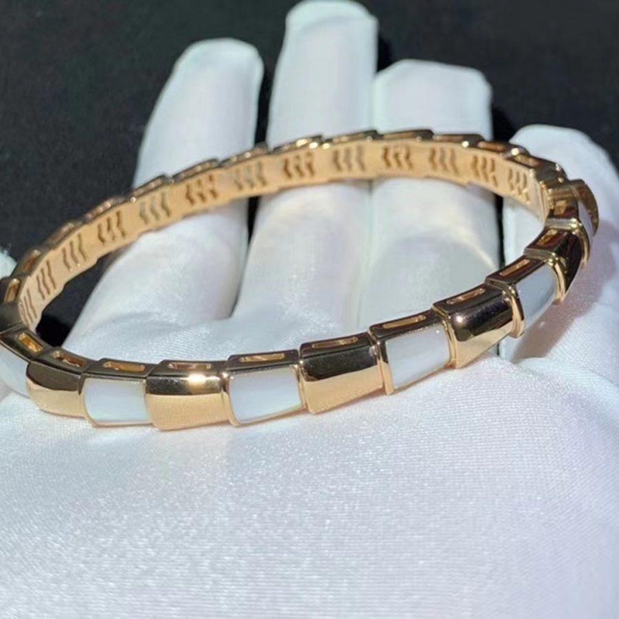 [Clover Jewelry]SERPENTI BRACELET PINK GOLD MOP