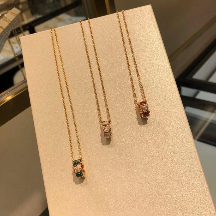 [Clover Jewelry]SERPENTI PEDANT DIAMOND NECKLACE