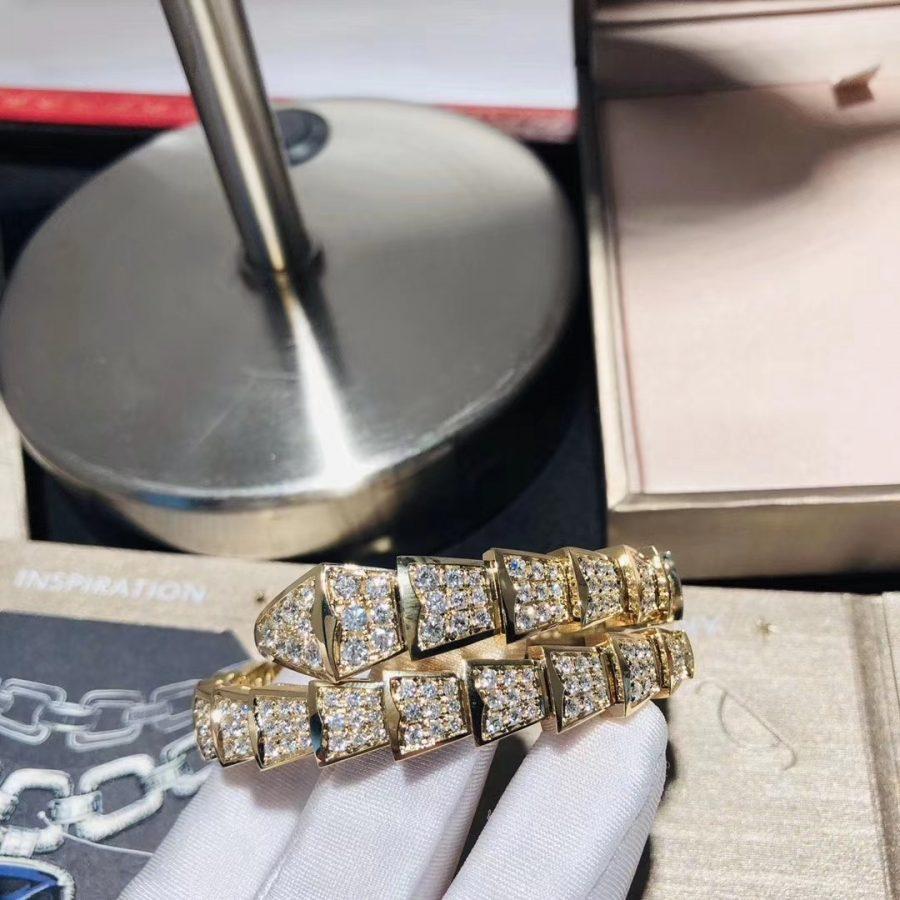 [Clover Jewellery]SERPENTI ARMBAND 8MM GOLD DIAMANT